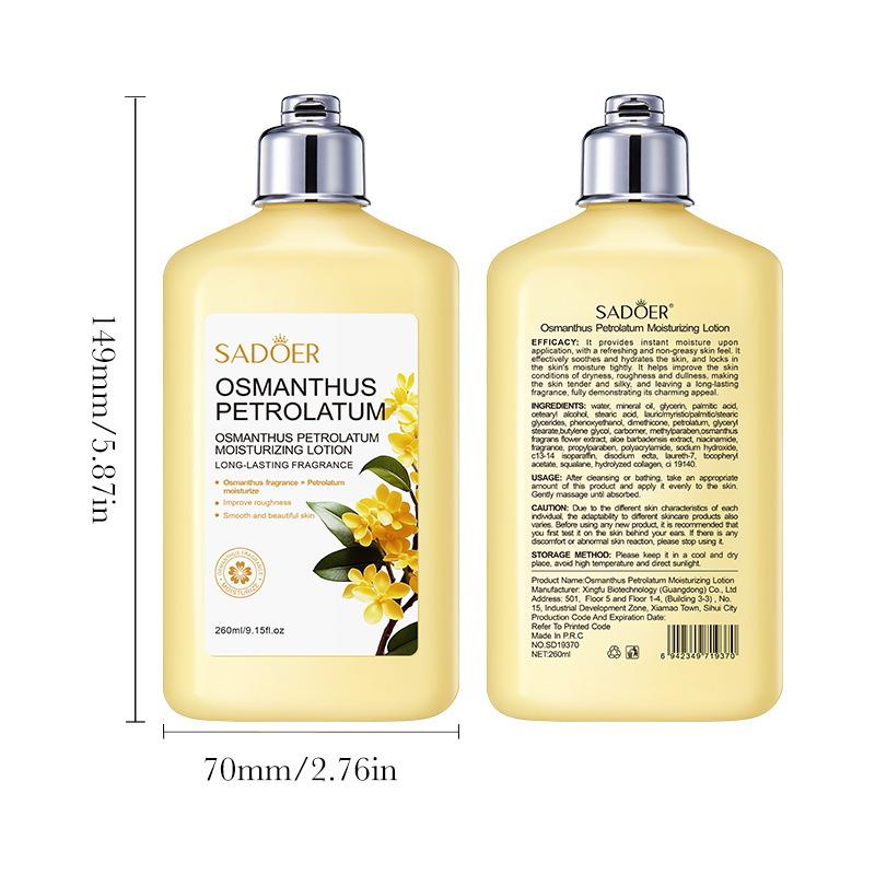 Osmanthus Vaseline Moisturizer 260ml Hydrating Moisturizing Body Lotion Skin Care Products