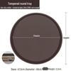 Qianxing Tempered Non-slip Round Serving Tray