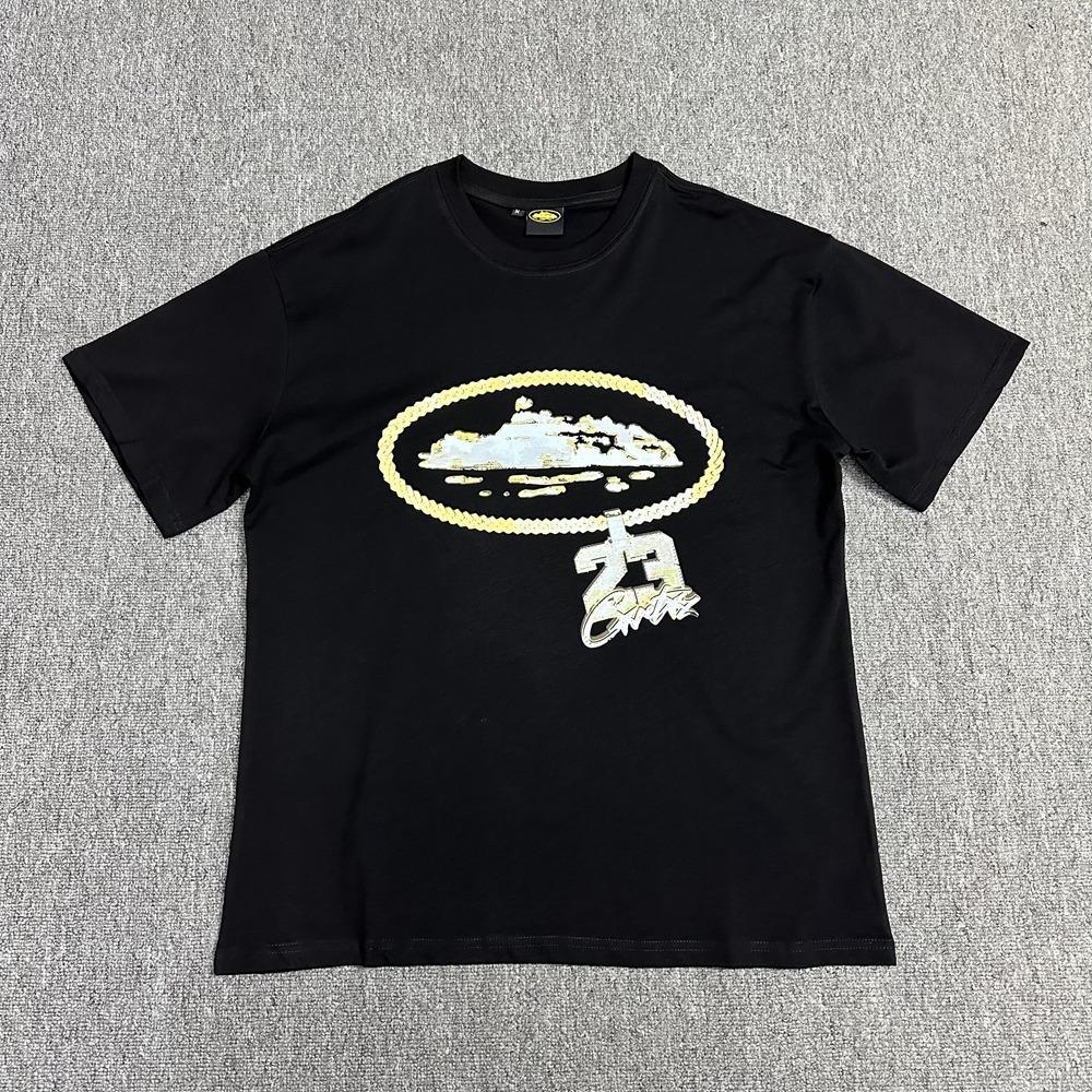 Cross-border American High Street Alcatraz Series Letter Pattern Printing Casual Loose Short-sleeved T-shirt Top Men's and Women's Tide