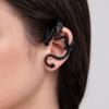 Retro Style Ear Cuff, Realistic Dragon Scale Design Ear Clip, Punk Style 3D Wings Claws Earring, Electroplated Ear Cuff for Daily Life Parties