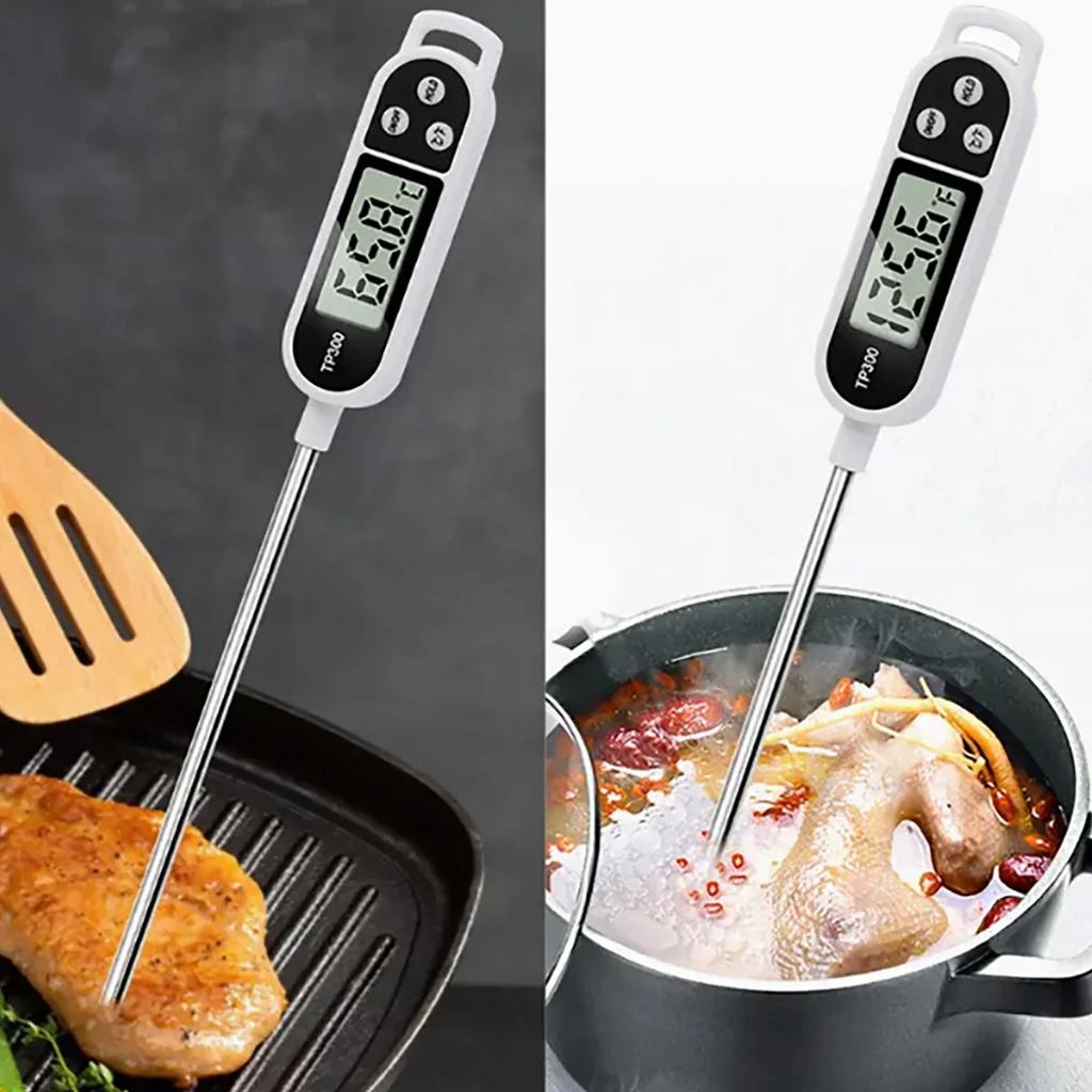 1pc Digital Cooking Thermometer, Real-time Reading of Kitchen Thermometer, Suitable for Meat, Seafood, Barbecue