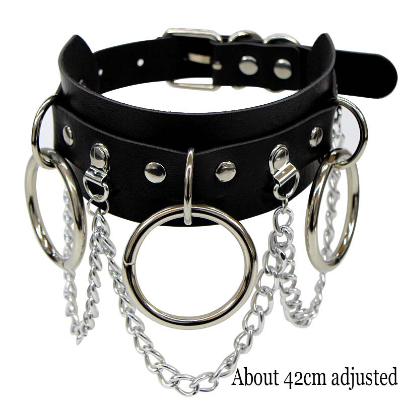 Femeie Negru Punk Guler Choker Colier Sexy Piele PU Lacăt Inimă Cheie Spike Choker Gothic Accesorii Cosplay Bijuterii Petrecere