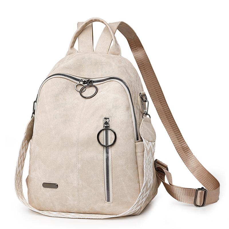 Vintage Women's Backpack Student Schoolbag Large Capacity Travel Backpack