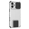 For iPhone 16 Case Camera Slider PC + TPU Phone Cover with Kickstand