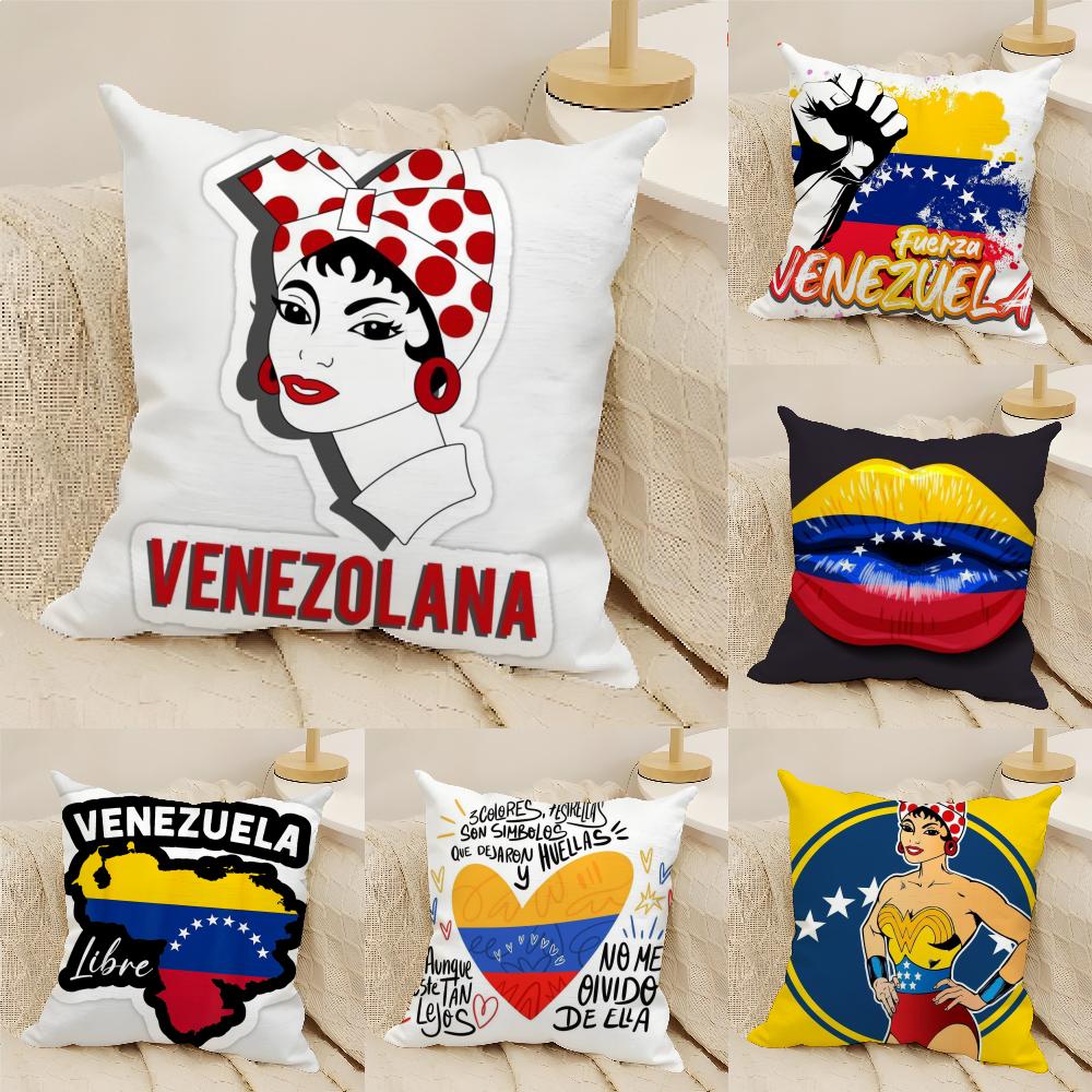 Aesthetic Art Venezuela Pillow Case Linen Cushion Covers For Decorative Sofa Home Pillows Case Car Chair Pillows Cases