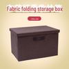 Drawer-Style Folding Storage Basket - Cotton & Linen Fabric