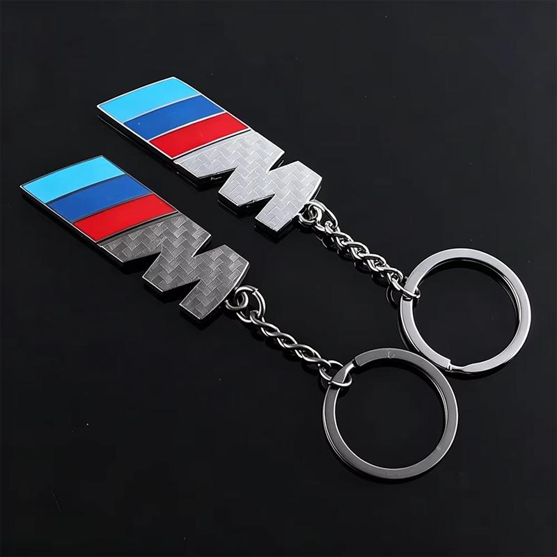 NTSM5 Carbon Fiber Car M Emblem Styling Auto Keychain Accessories For BMW E90 G80 M3 G30 M5 F82 F83 F20 F21 G42 F95 F96 G06 G07 M2 M4