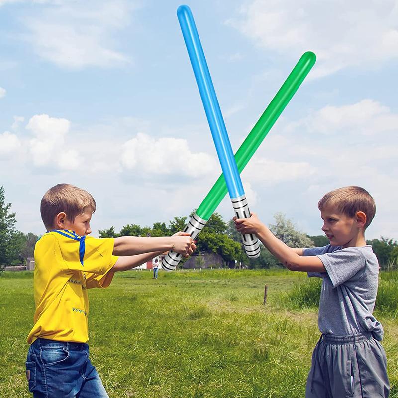 3PCS Inflatable Sword For Kids Blow Up Toys Children Play Carnival Games Halloween Christmas Cosplay Birthday Party Favors