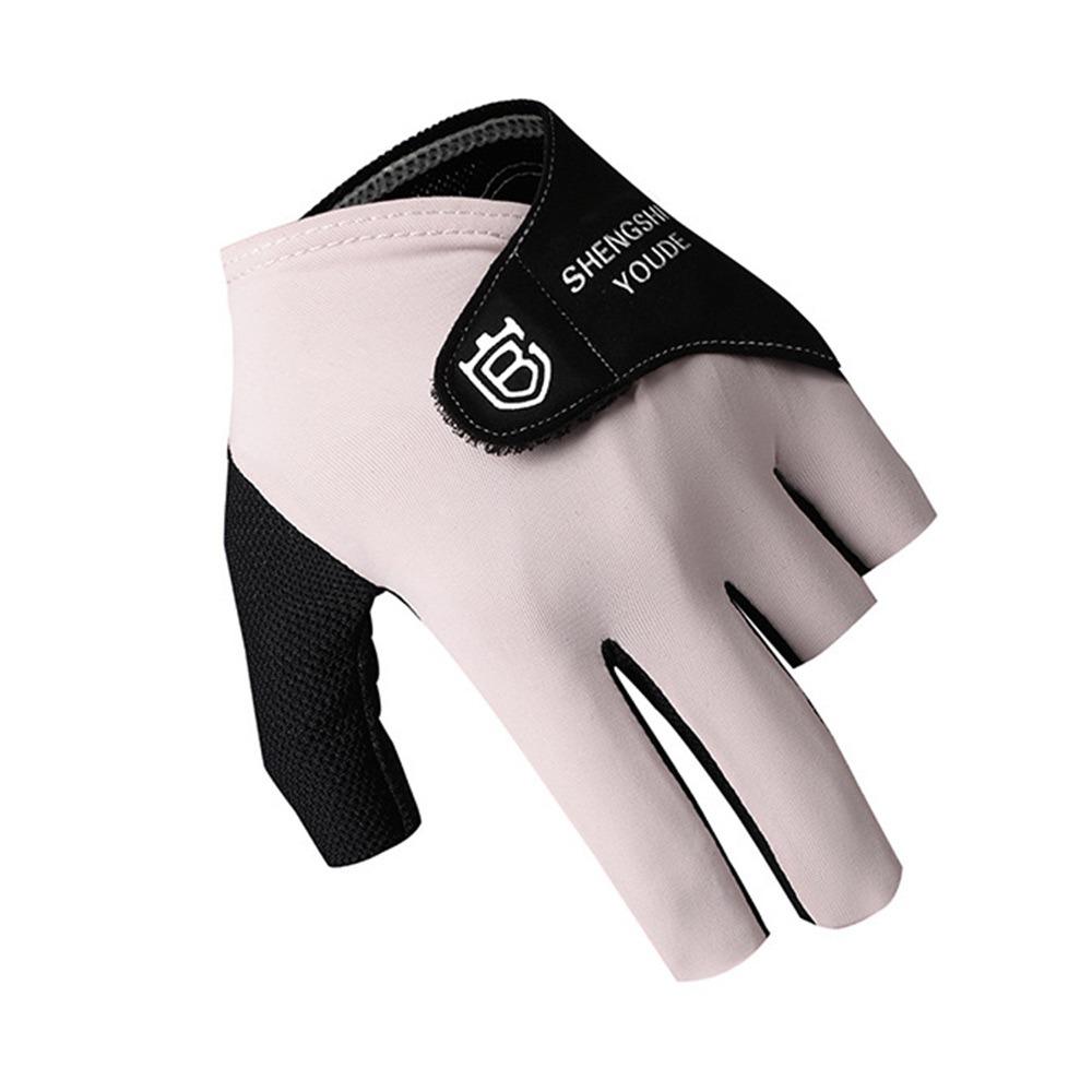 Left Hand Billiards Glove Non Slip Billiard Training Gloves Half Fingers Glove  Fitness Accessories