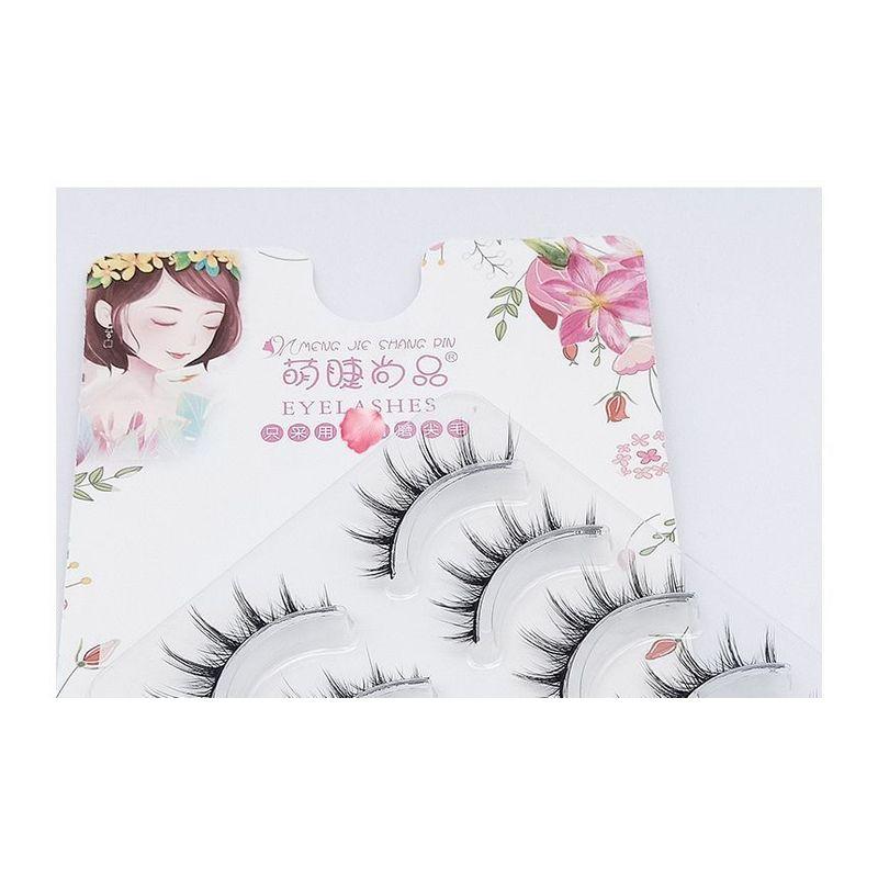 Mogugu - Set of 5 Pairs: Natural Criscross False Eyelashes