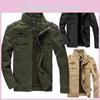 Herren Herbst Winter Dicke Militärjacke Mit Warmem Gefüttertem Innenleben Und Stehkragen