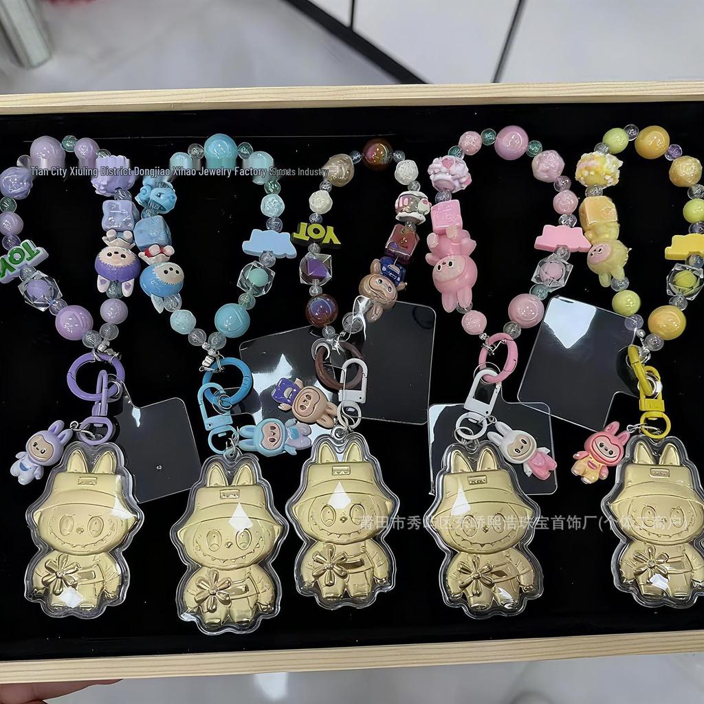 Trendy 999 Gold Keyring: Pull Cloth Pendant Mobile Phone Charm