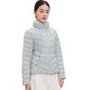 European lightweight down jacket for women, short new winter petite fashion stand-collar white duck down mini jacket