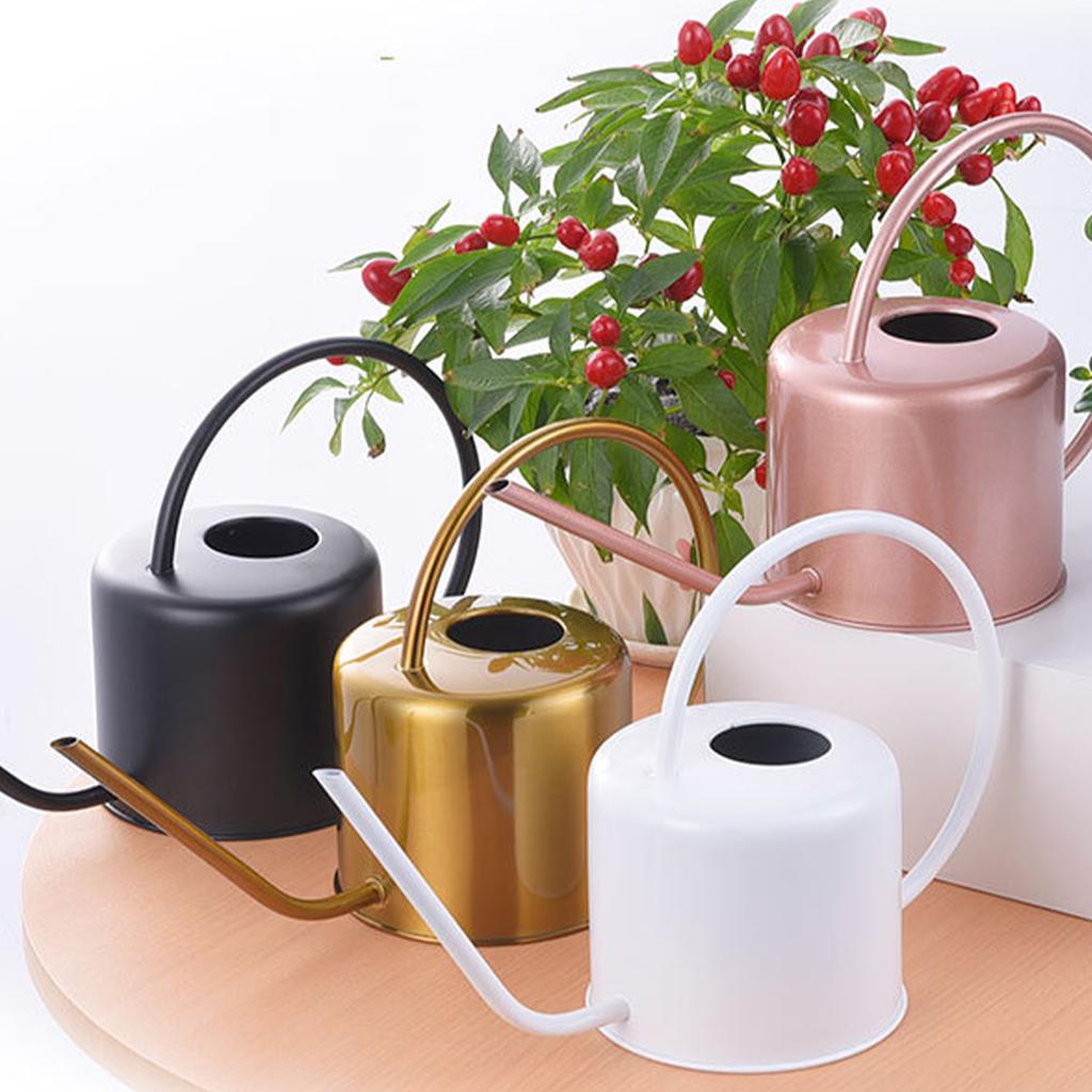 1.3L Watering Can for Indoor Plants  Flower Long Spout Watering Can Water Can with Ergonomic Handle