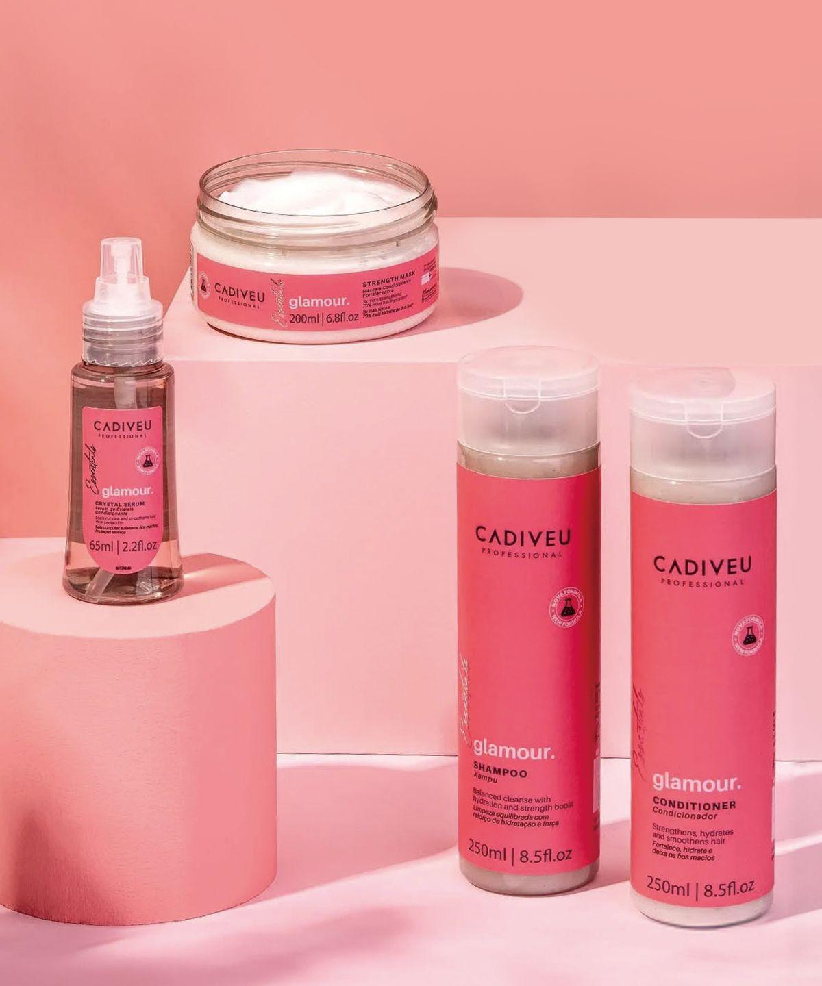 Glamour 4-Piece Set (Shampoo + Conditioner + Mask + Serum)