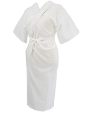 Takashima Chijimi Nagajuban Slip with Long Made In Japan with Takashima Crepe Fabric and Features a Collar and a Natural Lake Kimono and Kimono Slip