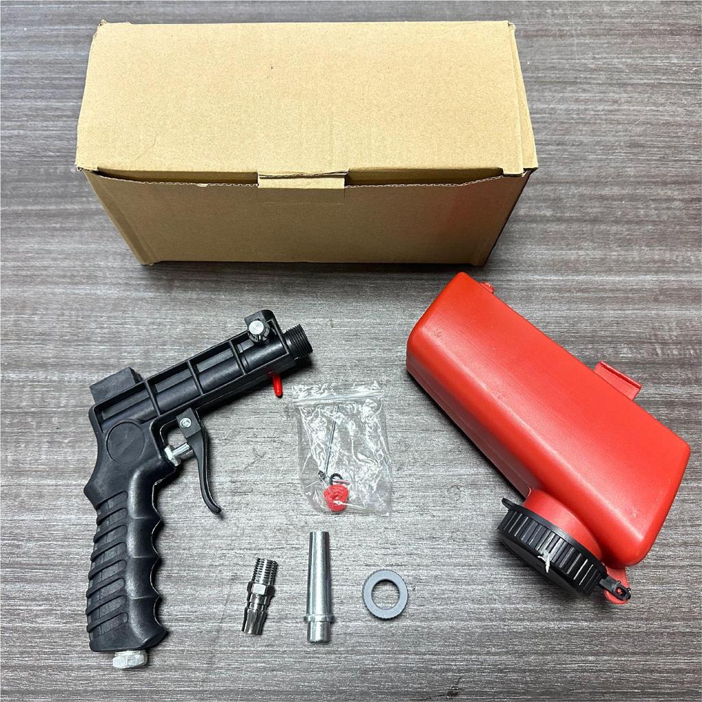 Portable DIY Gravity Feed Sandblaster Kit for Rust Prevention and Removal