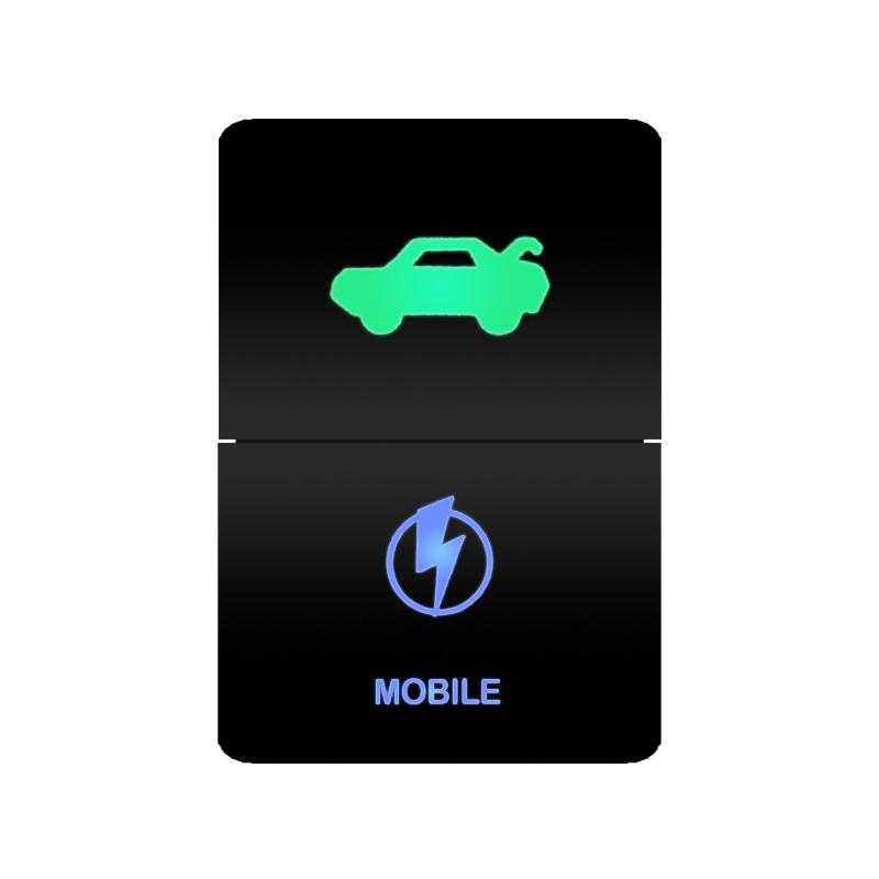 12V Green Blue Light Dual Button Switch ON OFF /Momentary Push Switch For Toyota 4Runner FJ Cruiser Landcruiser Camry RAV4 Prado Relays 5