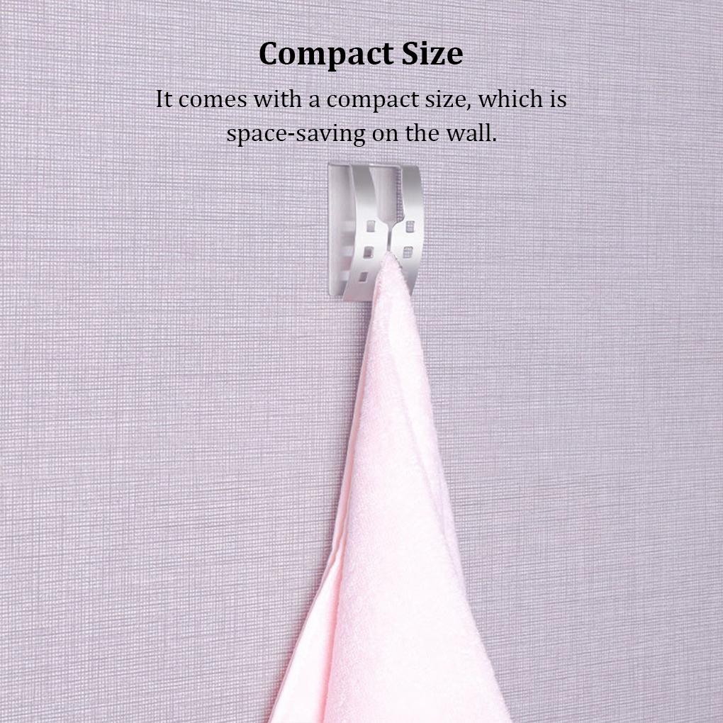 Towel Storage Hanger Household Towels Rack Stainless Steel Bathroom Kitchen Dishcloth Wall Hook Organization Hangers
