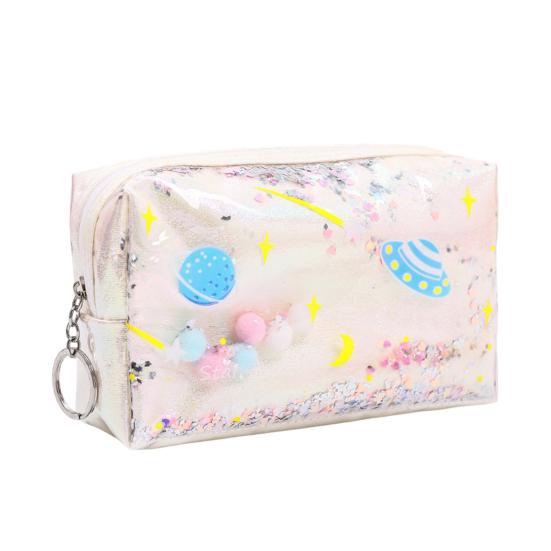Pencil Case Rectangular Waterproof Stationery Bag with Multiple Compartments Pencil Pouch for Pens Erasers Rulers School Office Supplies