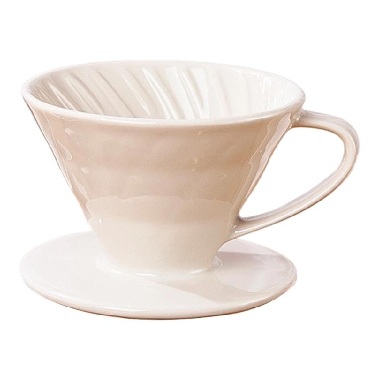 Ceramic Coffee Dripper Pouring Over Filter Funnel Cup Even Extraction Perfect For Coffee Enthusiasts