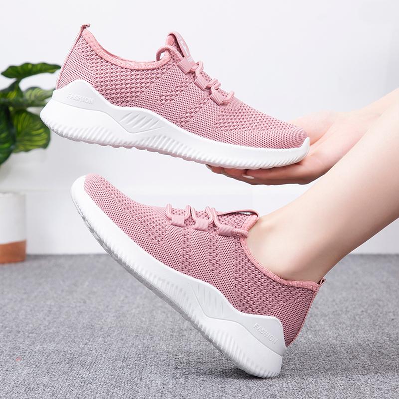 

Ladies Shoes, Casual Sneaker Women s Summer Sneakers Weave Breathable Soft and Comfortable Cheap Shoes Clearance Free Shipping 38 розовый