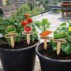 15PCS Wooden Garden Flower Labels Reusable Vegetable Name Tag Plant Markers  Indoor Plants