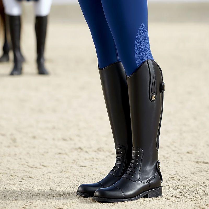 Non-Slip Equestrian Boots Leather Equestrian Supplies Long Boots Riding Equipment Ultra Footwear Resistant Horse Rider Shoe