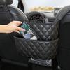 1PC Car Seat Back Storage Bag Large Capacity PU Leather Center Console and Armrest Box Storage Bag