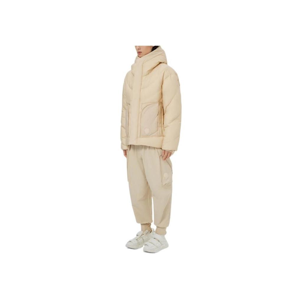 Li Ning X Jackie Chan Kung Fu Series Solid Color Loose Fit Short Down Jacket Men Jacket AYMS135-1