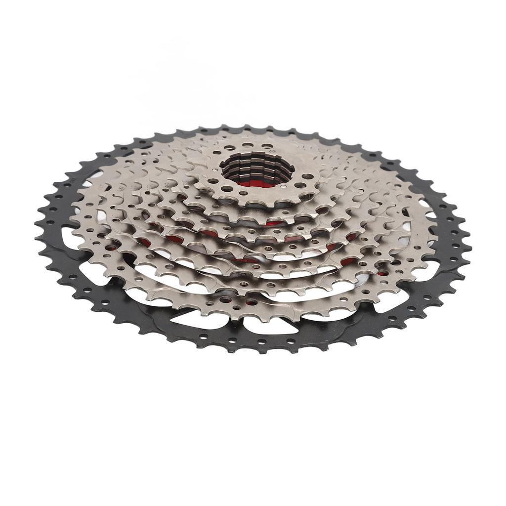 10 Speed Cassette Flywheel Aluminum Alloy 12?50T Hollow Design Silent Bicycle Freewheel for Bikes