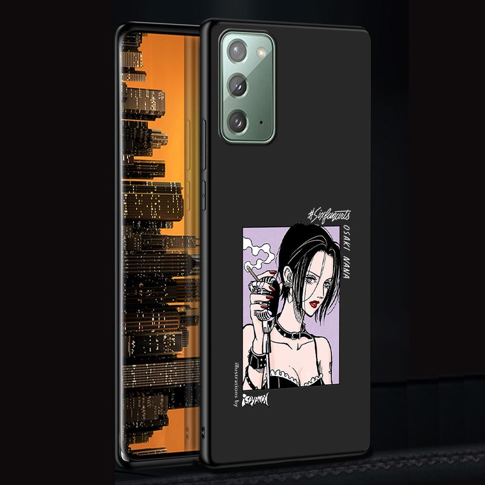 Anime Nana Osaki Phone Case for Samsung Galaxy Note 20 Ultra 10 Lite 9 8 S22 Plus M31 M30s M11 M12 M21 TPU Black Soft Cover