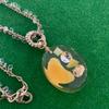 Used Q-pot. Q-pot tangerine jelly necklace pendant accessory charm rare out of print