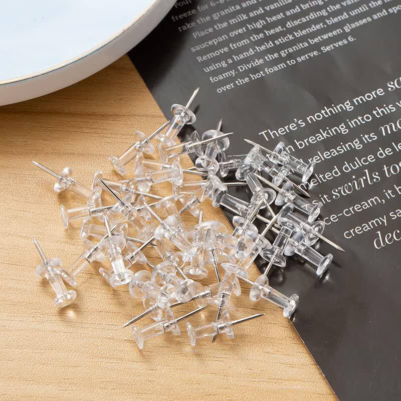 Transparent Pushpins (100 Count) прозрачный
