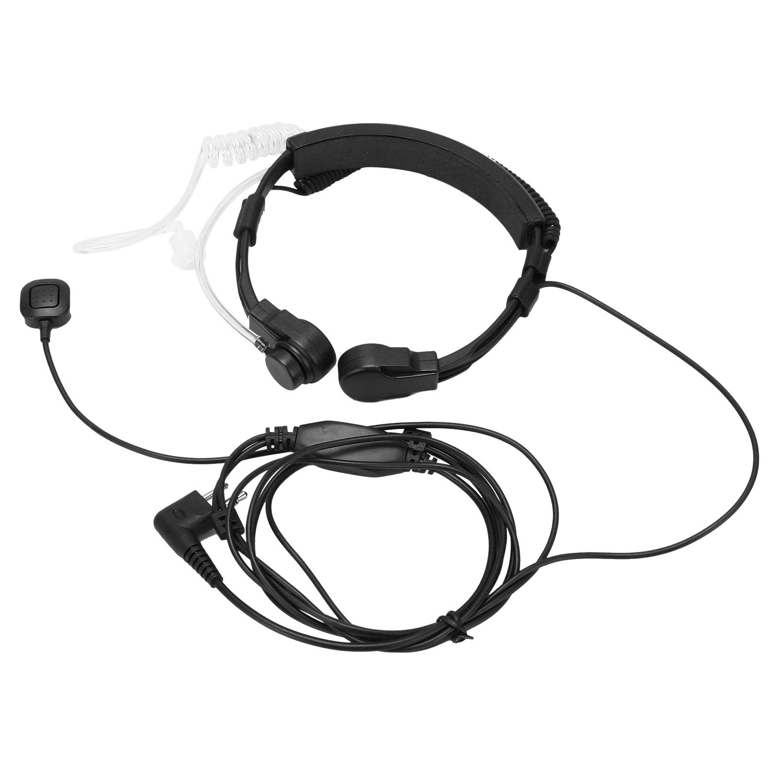Slúchadlo Walkie Talkie Priehľadná Akustická Trubica Nastaviteľný Hrdlový Mikrofón pre Motorola GP88 GP300 GP88S GP2000