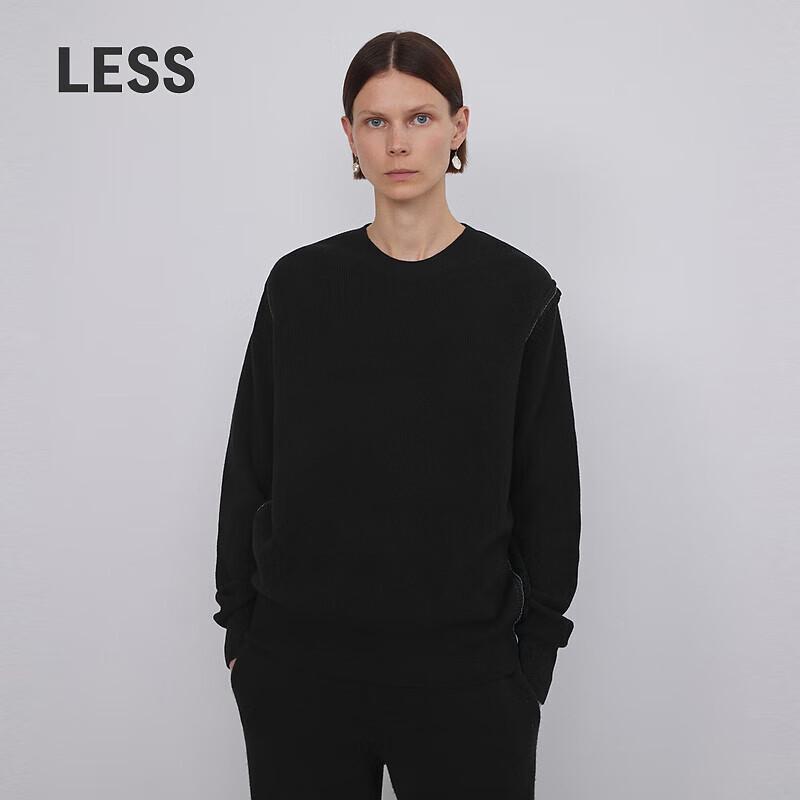 

LESS Women s Cashmere Blend Pullover Sweater M