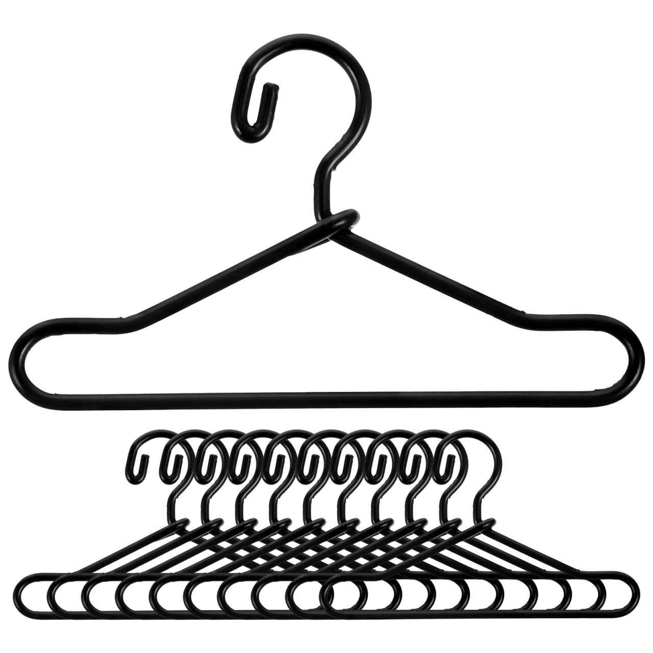 ERINGOGO 112 Scale Doll Hangers Set of 20 Alloy Miniature Doll Hangers Doll Clothes Storage Dress Hangers Dollhouse Accessories Black 65cm 3970₽
