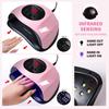 54W LED Nail Lamp for Gel Polish, Dual Light Source 5s Fast Curing, Professional Nail Dryer for Salon Use