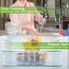 For Ice Chilled Condiment Caddy Serving Tray Container Bar Garnish Holder Salad Platter Server Food Storage with 5 Removable Con