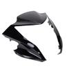 Motorcycle Front Upper Nose Headlight Fairing Cover Headlight Fairing Cowl Replacement for ER6N ER 6N 2012 2016 Black