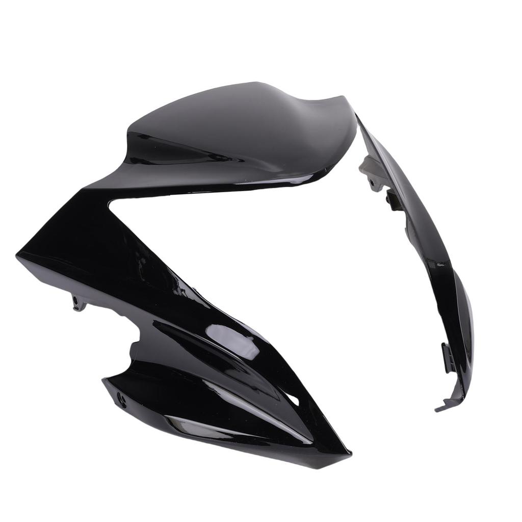 Motorcycle Front Upper Nose Headlight Fairing Cover Headlight Fairing Cowl Replacement for ER6N ER 6N 2012 2016 Black