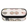 School Stationery Bag Daily Use 300D Polyester Zip Around Closure with Main Compartment Mesh Pocket and Pen Slots for Boys Girls