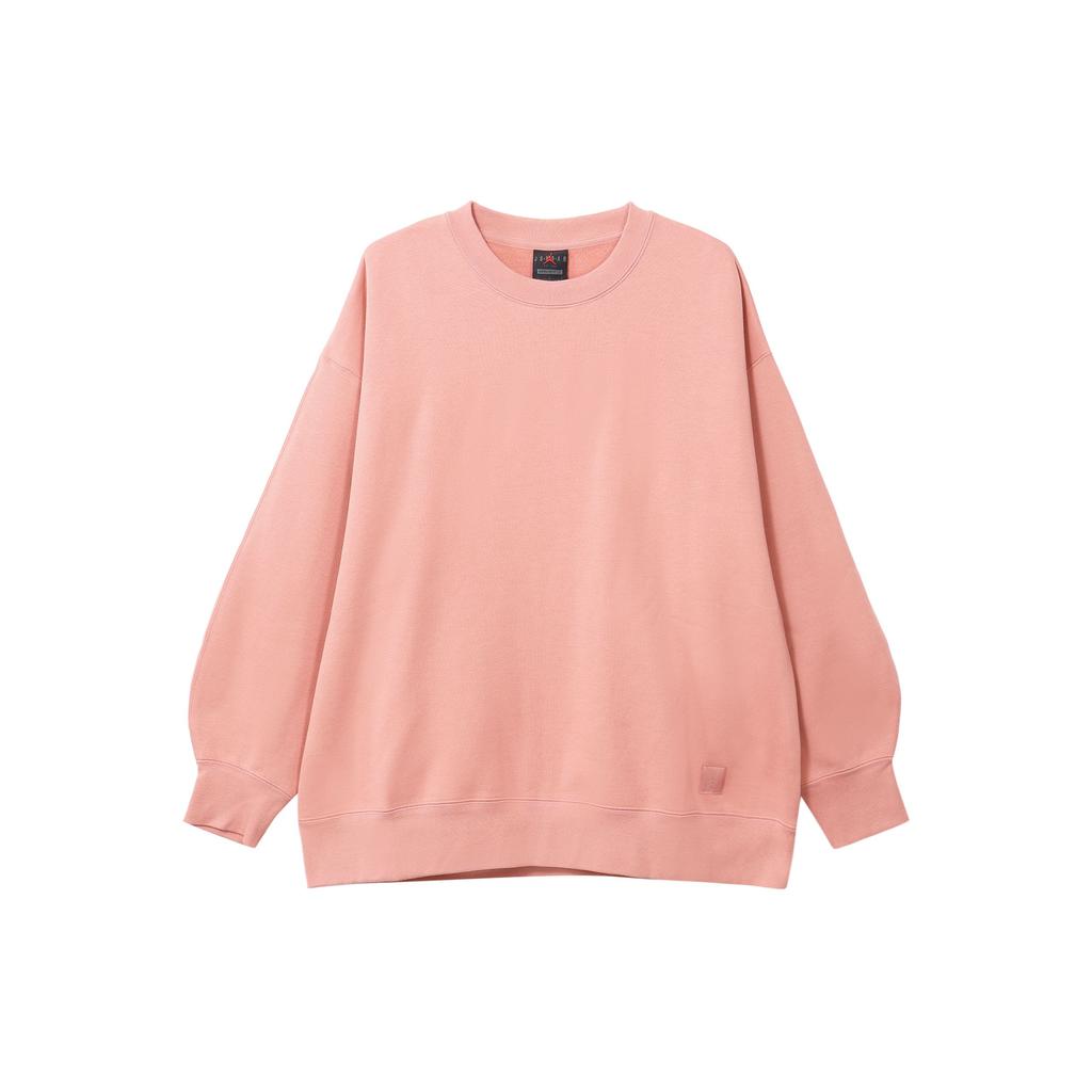 Jordan Flight Solid Crew Neck Fleece Casual Sport Sweatshirt Women Sweatshirt Stardust-Red FB5117-618