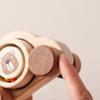 Wooden Trolley Toy Baby Montessori Finger Fine Movement Game Pine Cartoon Bear Trolley Is BPA-Free Babyroom Decoration Kid Gift