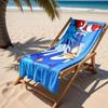 1pc Sonic the Hedgehog Victory Pose 2D Printed Microfiber Beach Towel, Quick Dry Super Absorbent. Great for Beach, Pool