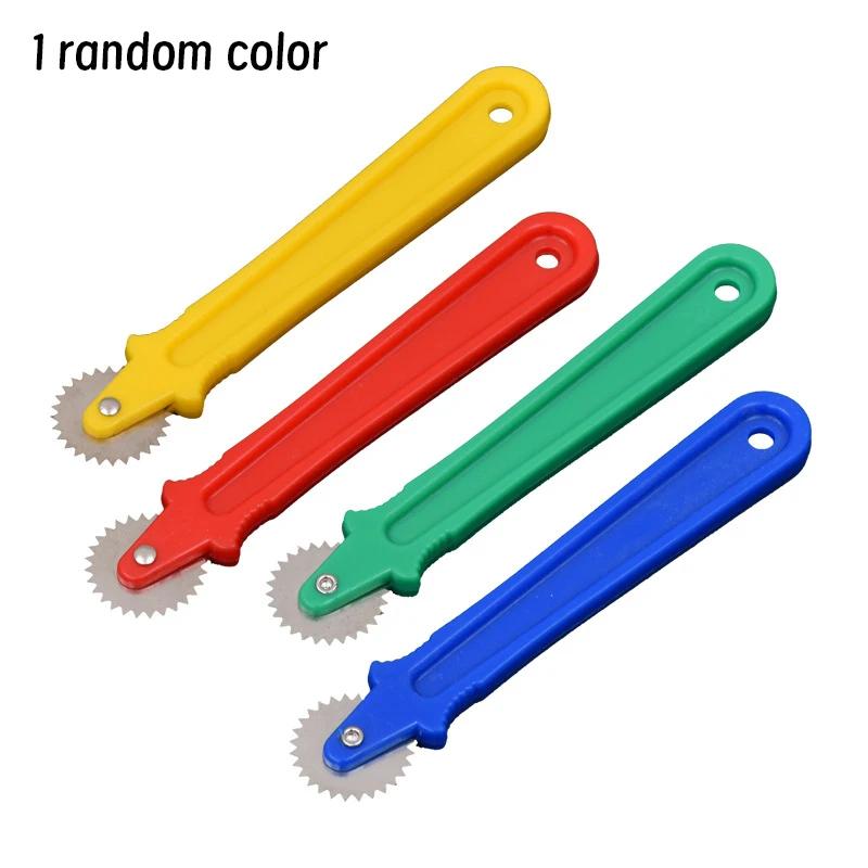 

1 Pc New Plastics Leather Overstitch Wheel Space Paper Perforating Tool Tailor Stitch Marker Gear Roulette Patchwork Tools