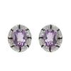 Natural Color Treasure Crystal Stone Topaz Earrings S925 Sterling Silver Non-fading Stud Earrings Women's Garnet Olivine Elegant Women's Jewelry