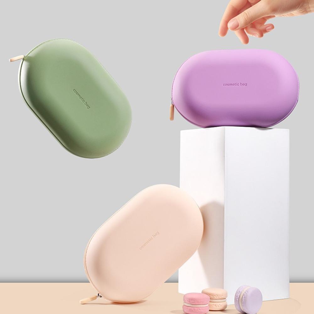 Large Capacity Silicone Cosmetic Bag Waterproof Travel Storage Bag Coin Purse Small Item