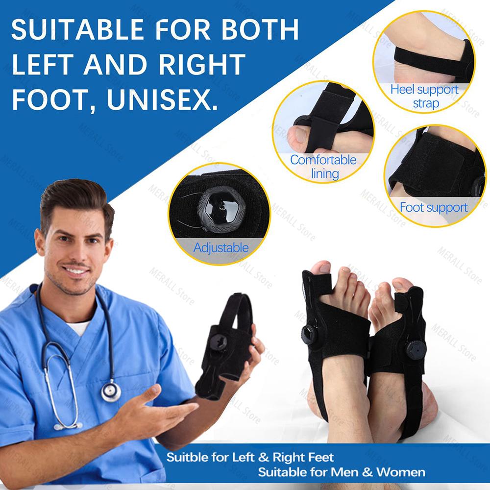Bunion Corrector Unisex Foot Hallux Valgus Braces Rotatable Toe Separator Straightener Adjustable Pedicure Finger Toe Corrector
