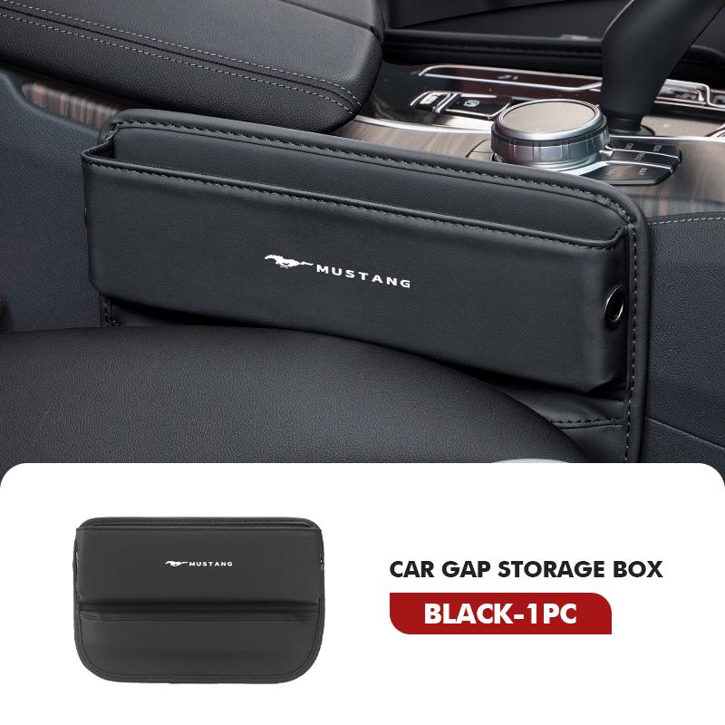 AKP1 Car Console Gap Storage Bag Leather Organizer Pouch Pocket For Ford mk2 mk3 Ranger Mondeo mk4 S-MAX Kuga Mustang Fusion